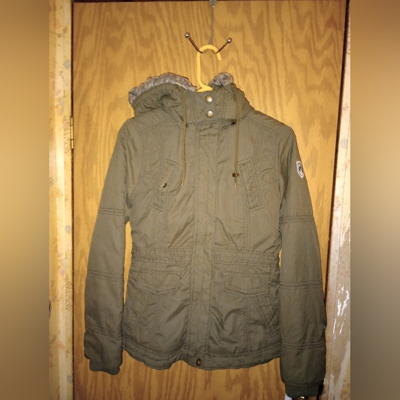 American Eagle Outfitters Jacket Mens Size Small Green Full Zip Polyester Lined - Picture 2 of 16